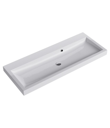 Тумба с умывальником AQWELLA Infinity 100 Белый Emp.01.10/W